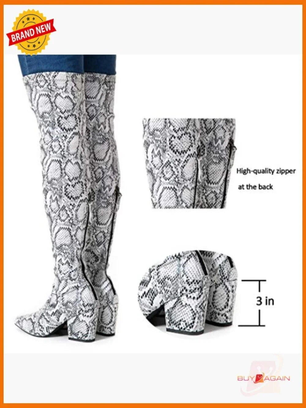Thigh High Suede Block Heel Over the Knee Boots Winter Pointed Toe OTK